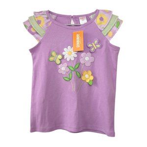 NWT Gymboree Girls' Purple Floral Top Size 5T